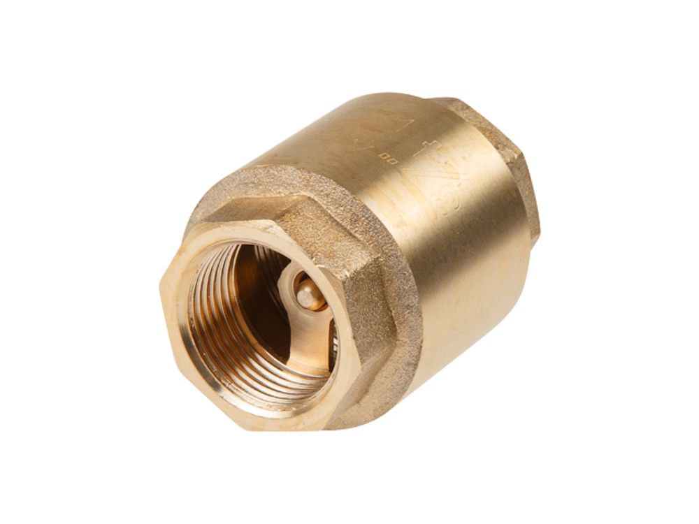 Клапан обратный 3/4" вн.-вн., AV Engineering (инд. упак.) (Латунь, макс. 16 бар, макс. 110 °С)