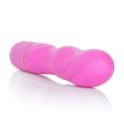 Небольшой силиконовый вибратор First Time Silicone Wave (Цвет: ярко-розовый)