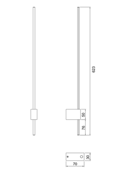 Настенный светильник (бра) Maytoni C070WL-L6GB3K