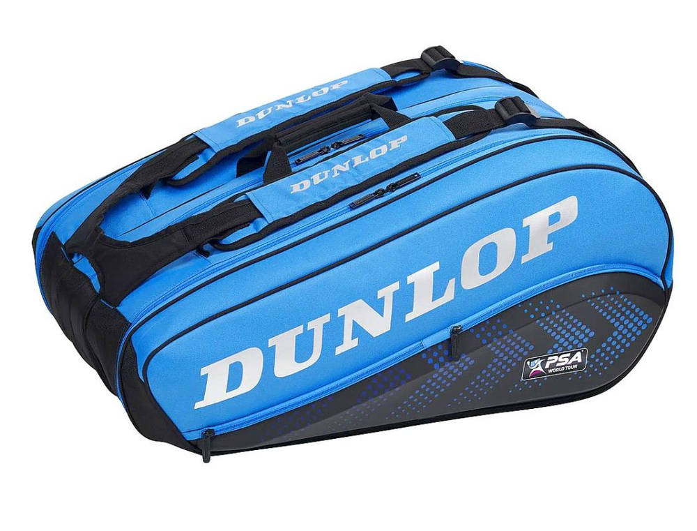Теннисная сумка Dunlop D SAC FX PSA 12 RKT Termo - black/blue