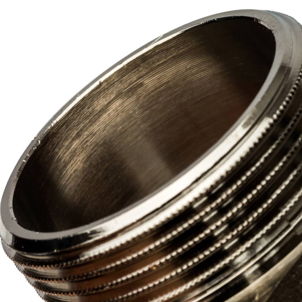 Ниппель STOUT переходной никелированный 1 1/2"x1 1/4" НР/НР