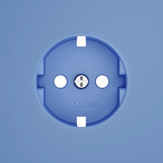 Накладка для розетки с заземлением Voltum S70 Деним VLS000615