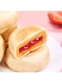Пирожные с начинкой из клубники 300 г