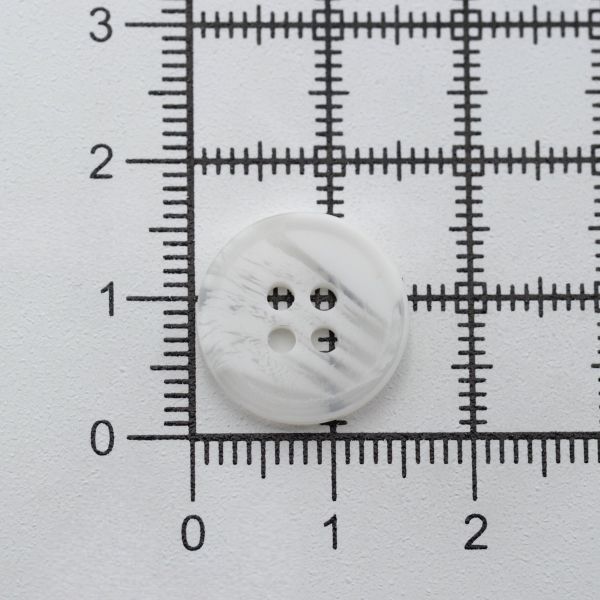 Пуговицы 4 прокола 24L=15 мм, (White (белый)) CB, 144 шт