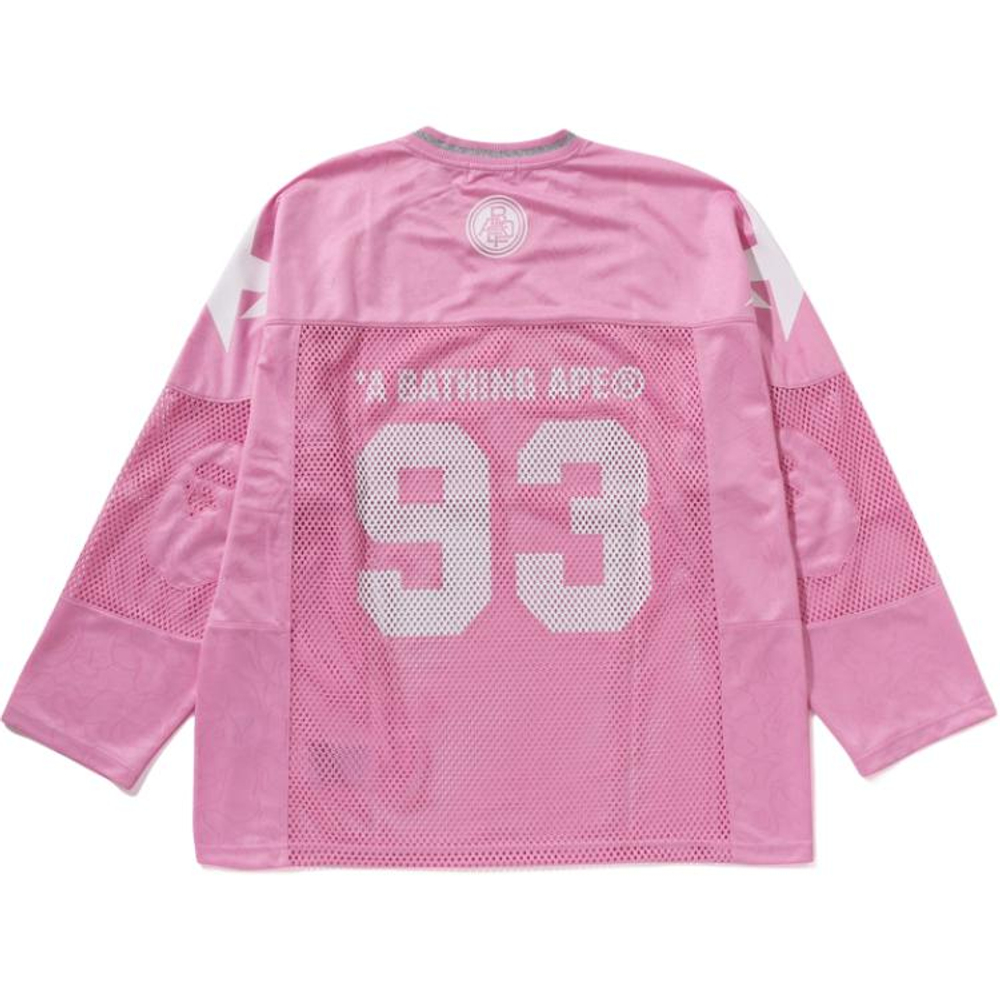 A Bathing Ape Line Camo Multilogo Relaxed Fit Football Jersey розовый