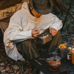Набор столовых приборов Naturehike (нож, вилка, ложка), титан, в чехле, артикул CNH22CJ017-KFS Под заказ