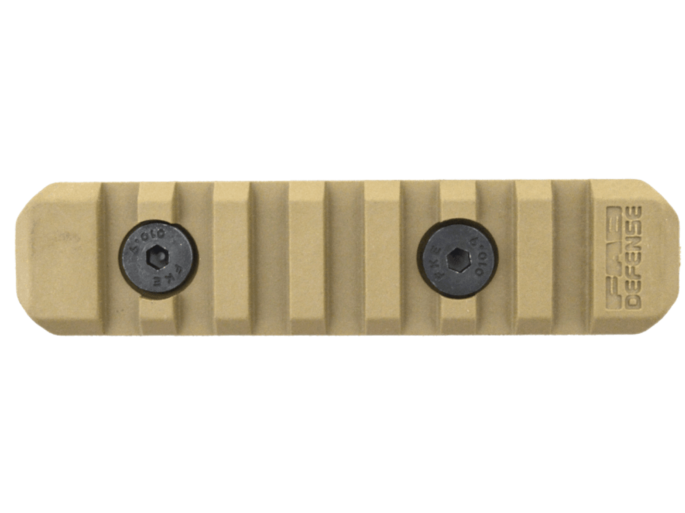Полимерная планка Пикатинни на M-LOK цевья Vanguard, 7 слотов, бежевый