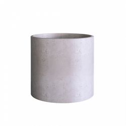 Кашпо CYLINDER CONCRETE WHITE D45 H45
