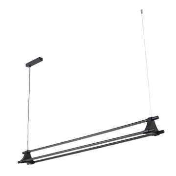 Светильник подвесной 30W 4000К CLT 071C L1400 BL чёрный Crystal Lux