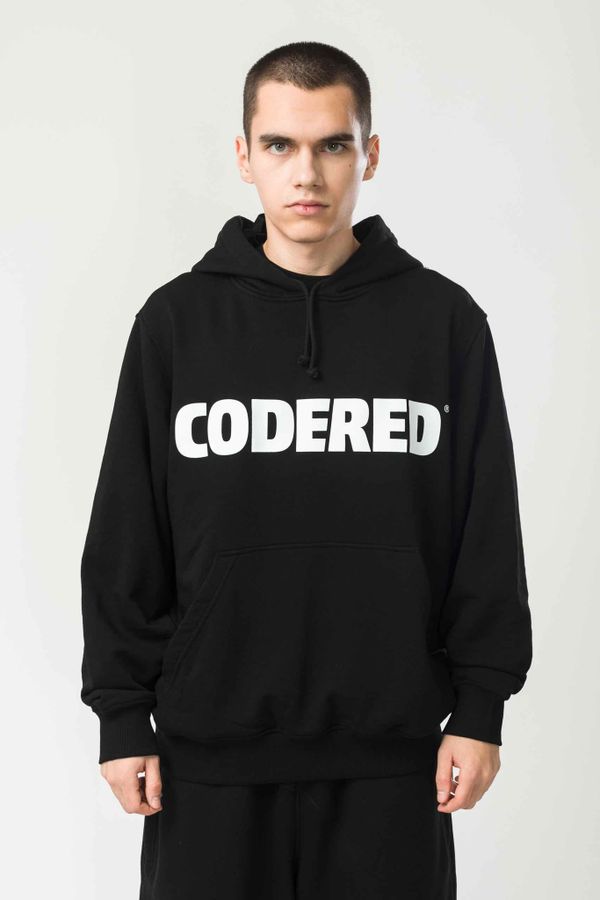 Худи Base Hoodie Wide Summer Logo R Черный/Белый принт CODERED - фото 1