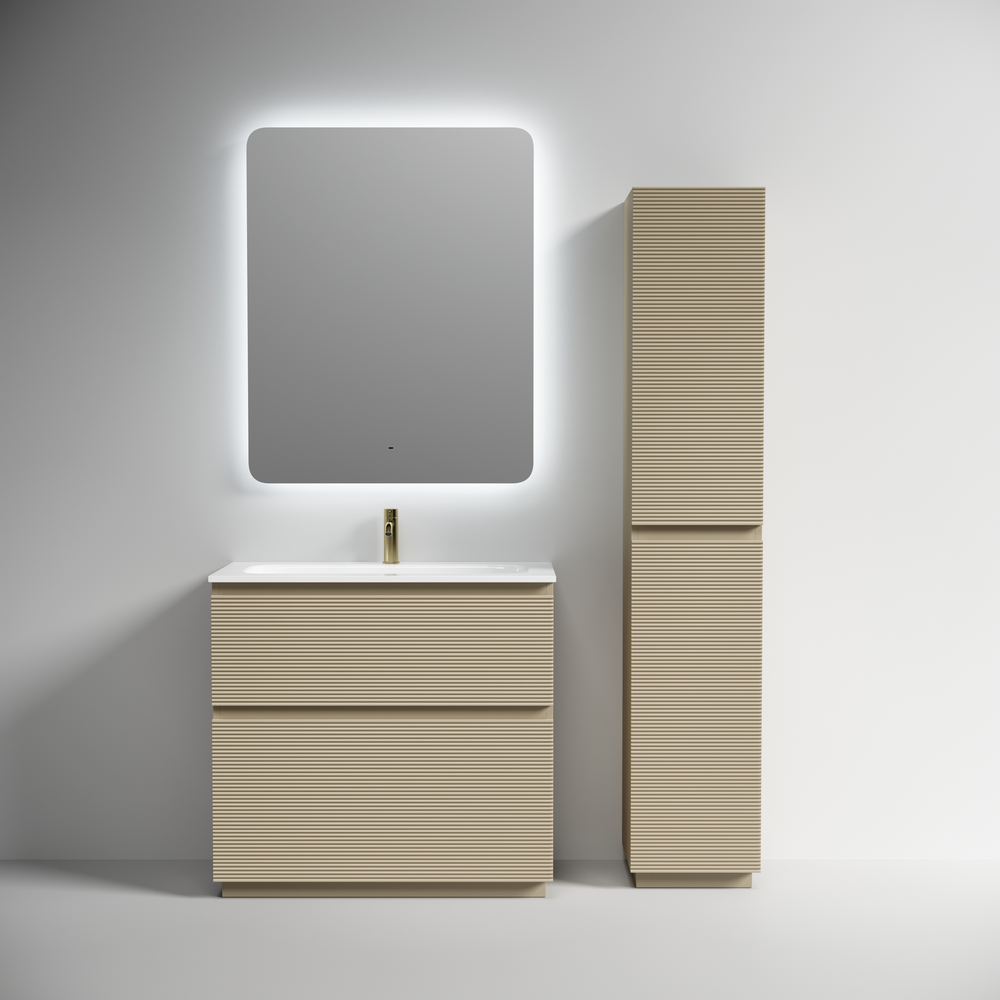 Тумба напольная Sancos Folk Floor 890х445х850, c двумя ящиками оснащенными доводчиками, Капучино, арт.FL90FCP
