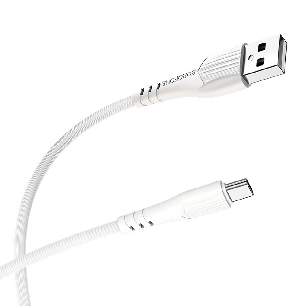 Кабель Borofone BX37 USB-Type-C 3A 1м PVC White