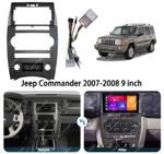Магнитола для Jeep Commander 2005-2010 - Kuberg SF-9303 (кнопки и крутилки), Android 12, Быстрая, CarPlay, 4G SIM-слот