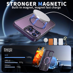 Прозрачный чехол Mesh Pro Magnetic Case для iPhone 16 Pro Max