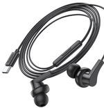 Гарнитура HOCO M114, вакуумные, разъем Type-C, кабель 1.2 м Black