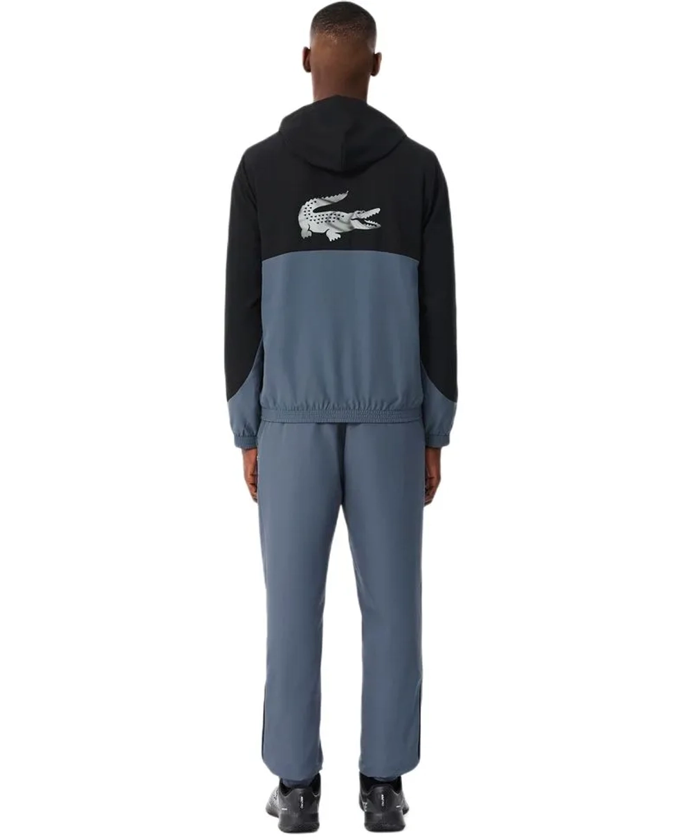 Теннисный костюм Lacoste Sport Printed Colour Block - black/grey
