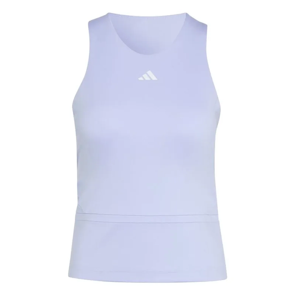 Топ теннисный Adidas Climacool Mid-Length Y-Tank - violet tone/white