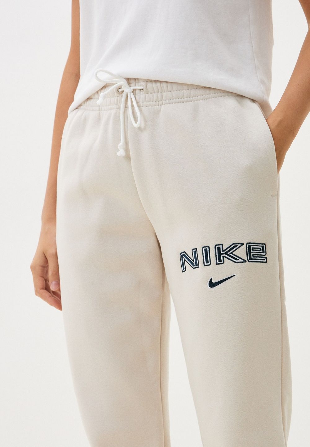 Брюки спортивные женские NIKE W NSW PHNX FLC MR STD LOGO PNT