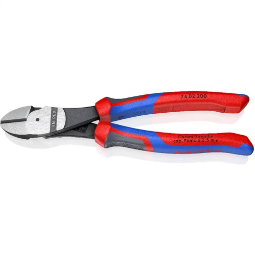 Кусачки боковые особой мощности черненые 200 мм Knipex 74 02 200