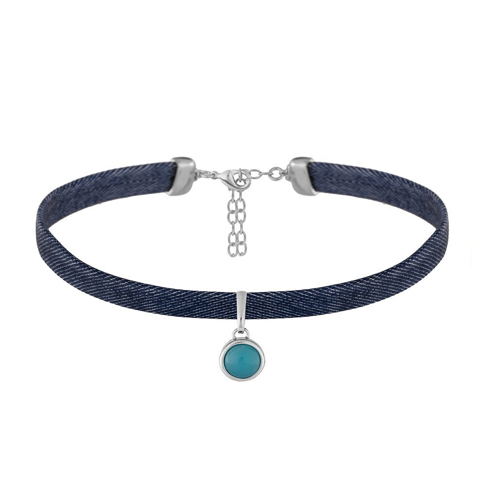 Чокер Possebon Blue Sky Agate B0113.21 BL/S
