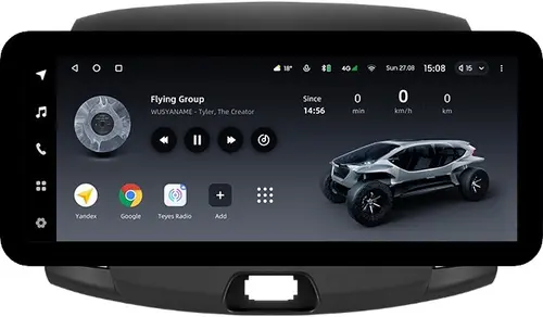 Магнитола для Hyundai Elantra 4 2006-2011 - Teyes LUX ONE ROUND монитор 12.3" 2K QLED на Android 10, Быстрая, CarPlay, 4G SIM-слот