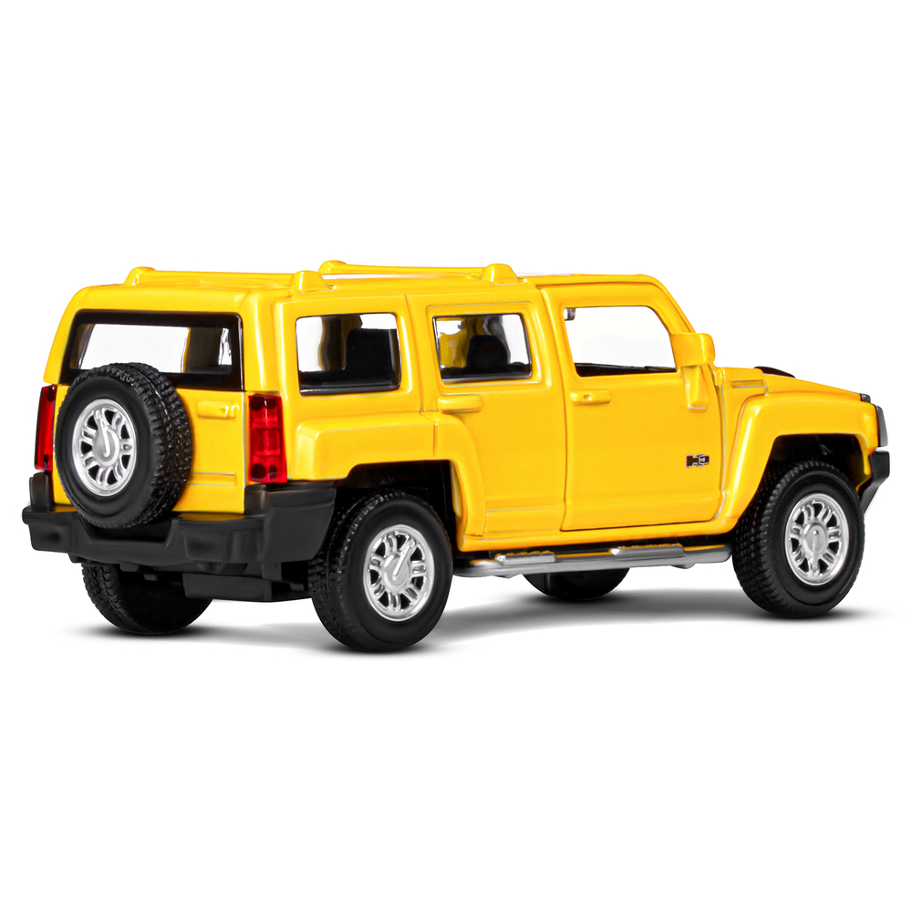 Модель 1:43  Hummer H3, желтый, откр. двери, инерция