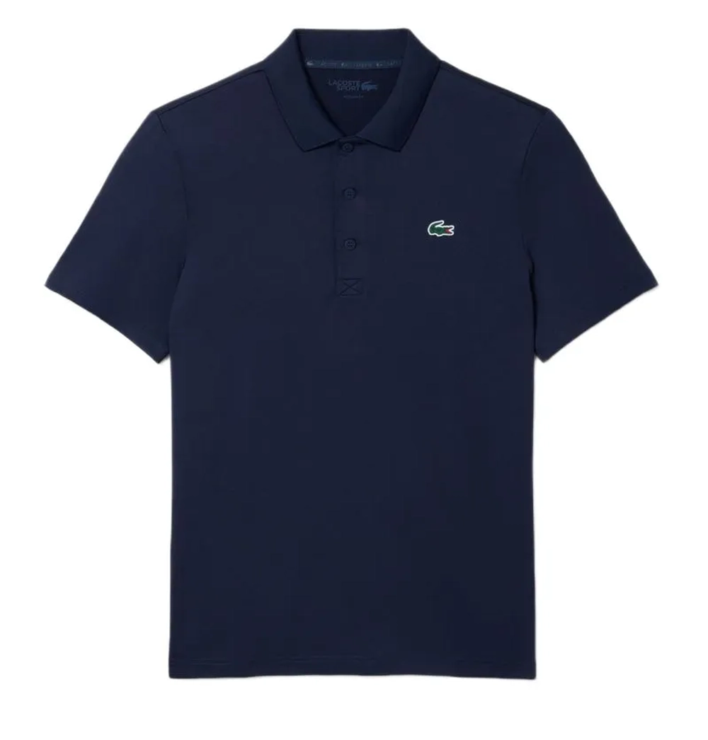 Мужское теннисное поло Lacoste Ultra Dry Stretch Golf - navy blue
