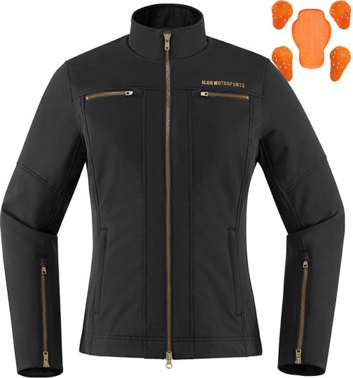 Купить Мотокуртка Текстильная Icon Hella Jacket / Женская / Черный