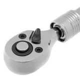 Ключ-трещотка телескопический 1/4", 150-200 мм, CrV, 72 зуба, с быстрым сбросом, хром Gross — фото 6