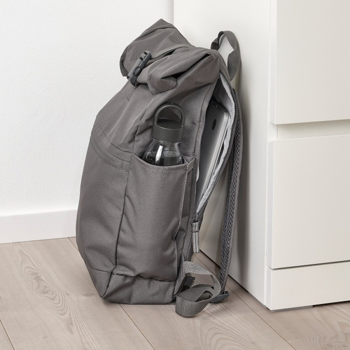 Рюкзак IKEA STARTTID (СТАРТТИД), Серый, 27x11x56 см, 18 л