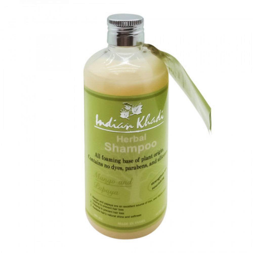 Шампунь для волос с манго и папайей Питание и укрепление (shampoo) Indian Khadi | Индиан Кади 300мл