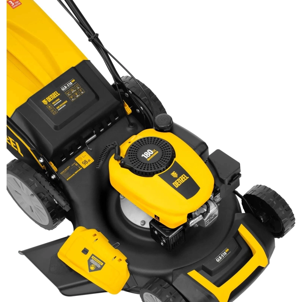 Газонокосилка бензиновая Denzel GLR-510SP-K, 180 см3, ширина 51 см, привод, травосборник 65 л