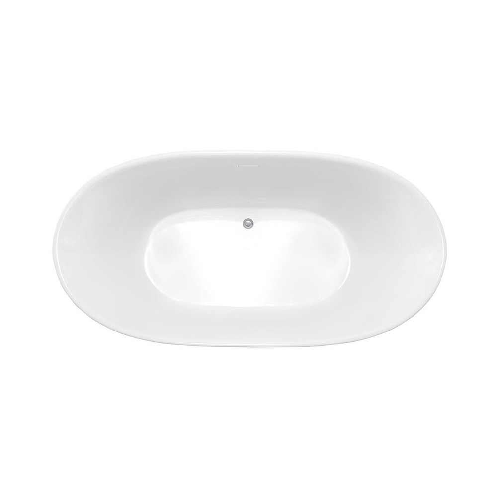 Ванна акриловая Vincea VBT-405-1700, 1700*800*580, цвет белый, щелевой перелив, слив хром