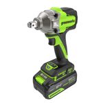 Гайковерт ударный акк. Greenworks IW5500, 24V, б/щет, 1/2'', 500Нм, 3 режима, 1х5Ач,ЗУ,кор (3805007CUG)