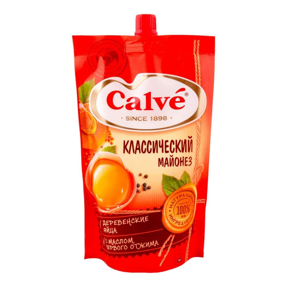 Майонез Кальве Классический 50% 200г, шт