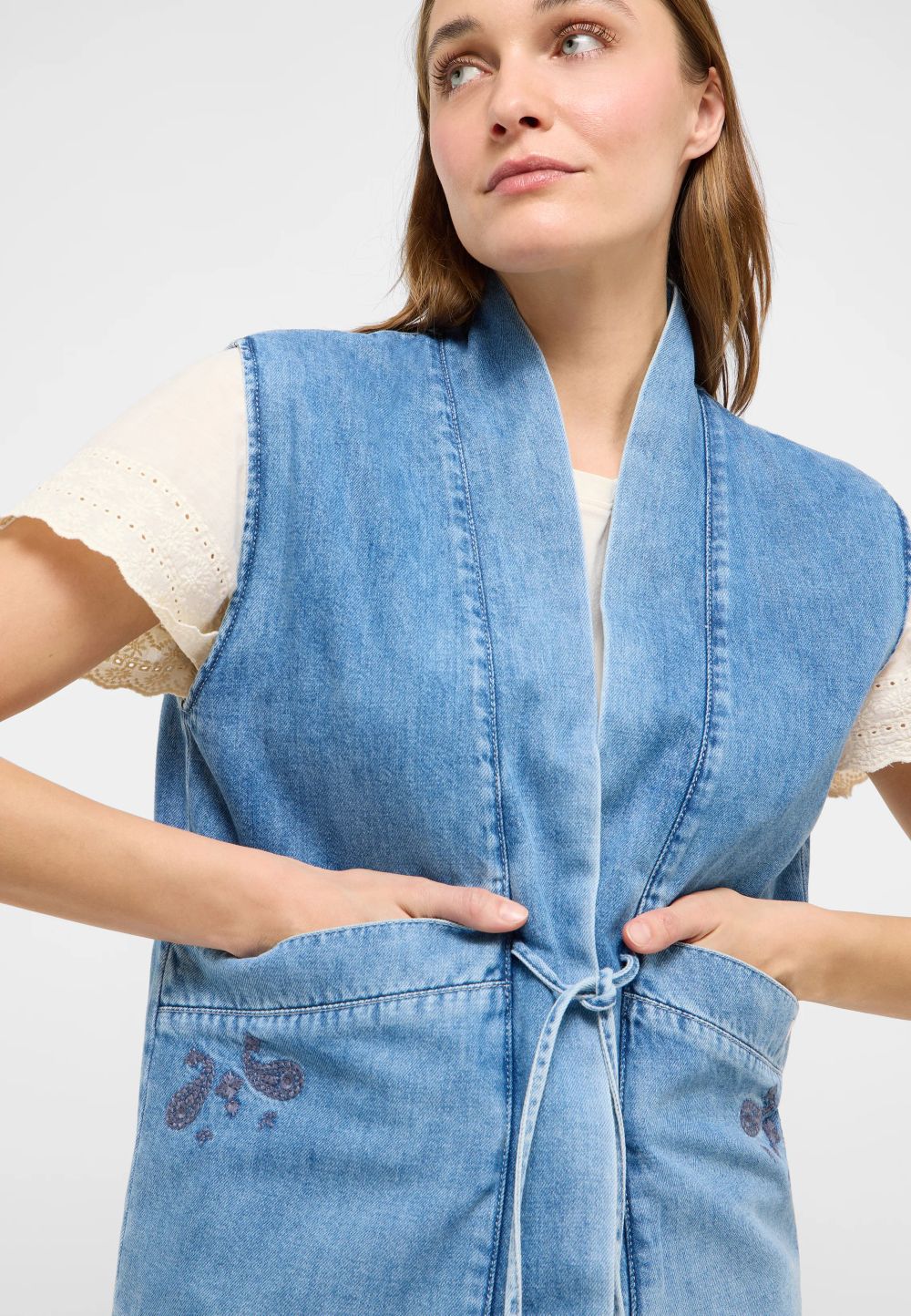 Жилет джинсовый женский MUSTANG Gillian Denim Vest