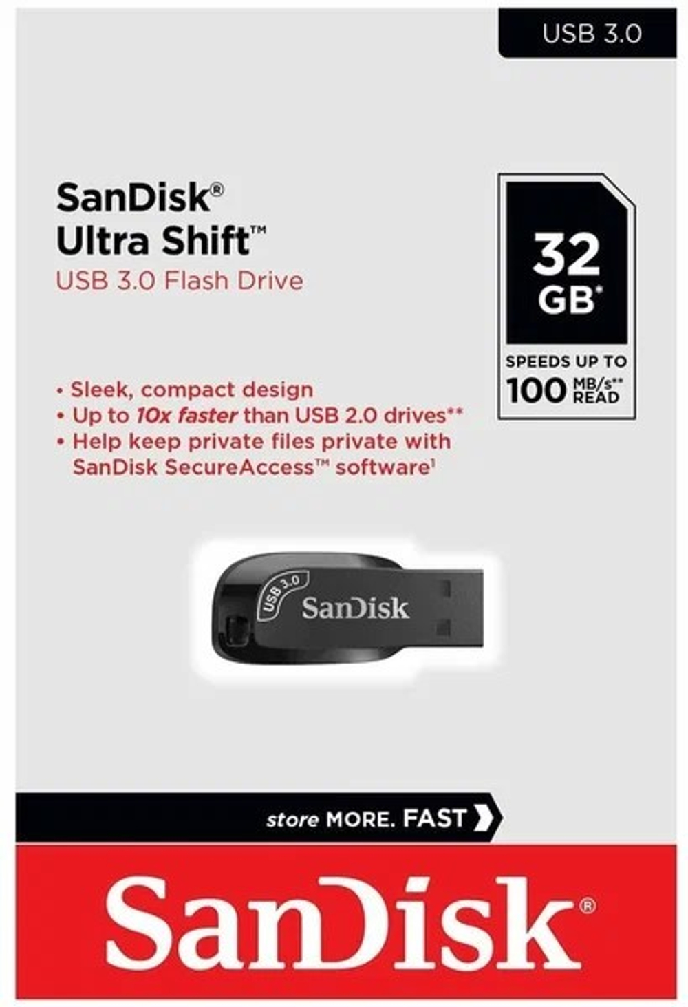 3.0 USB флеш накопитель SanDisk Ultra Shift 32GB (SDCZ410-032G-G46)