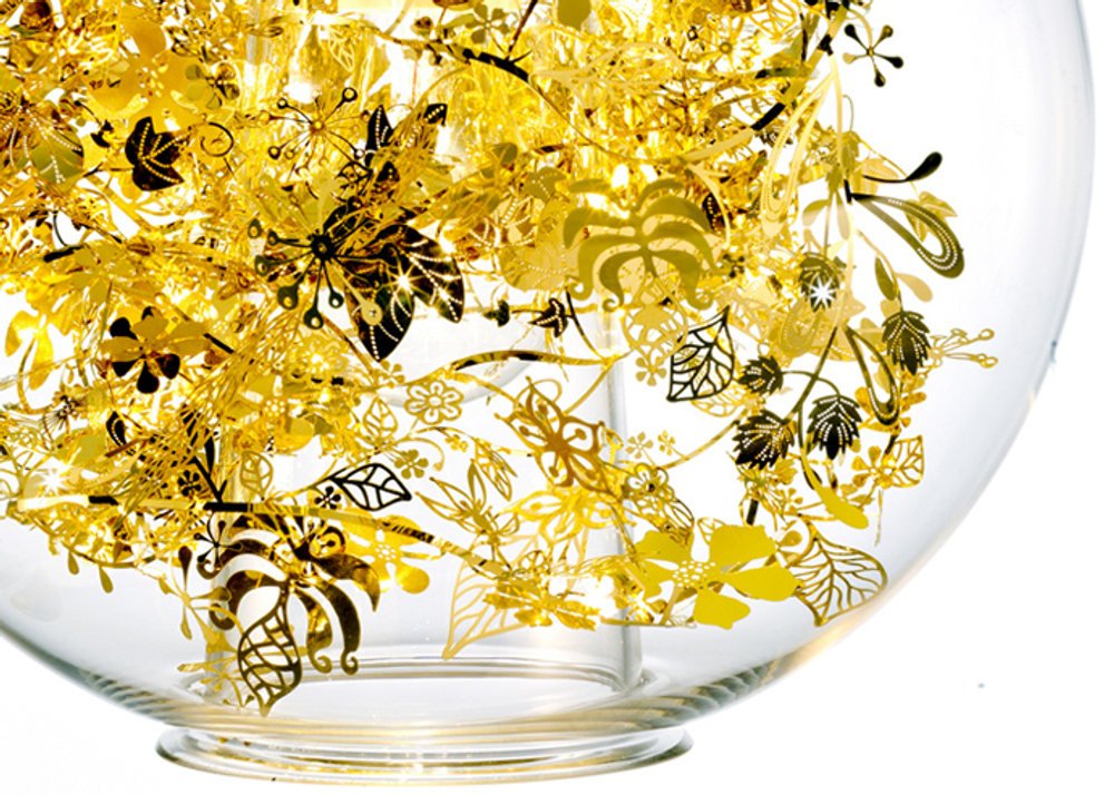 Pendant design lamp Tangle Globe by Artecnica (Silver)