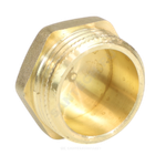Заглушка латунь Ду 15 (1/2") НР LD LD.65.505.15