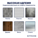 Монтажная площадка самоклеящаяся для стяжек, хомутов, Hashido, белая, 100шт, 18х18мм.