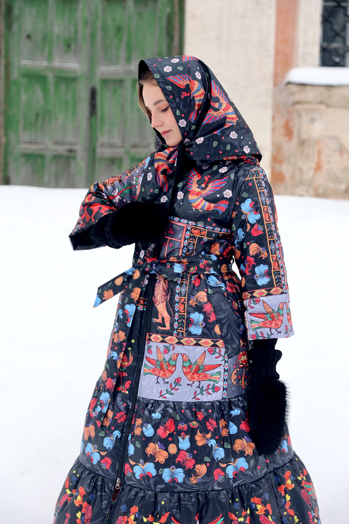 Coat "Kupavna (winter). Polar Owls"