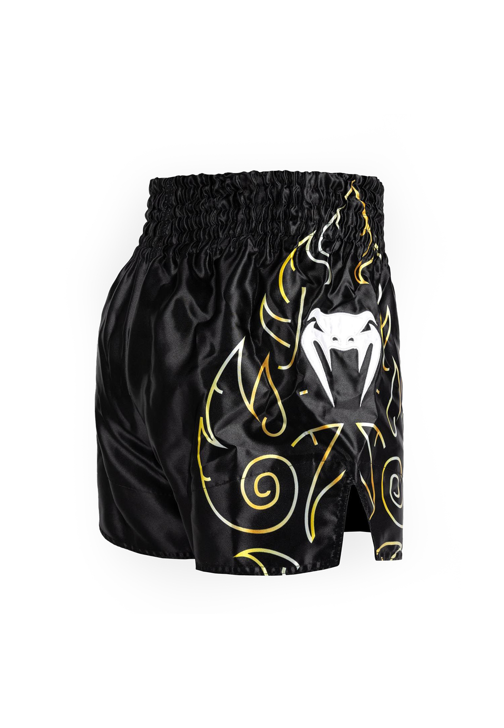 Шорты тайские Venum VTC Flames Black/Gold