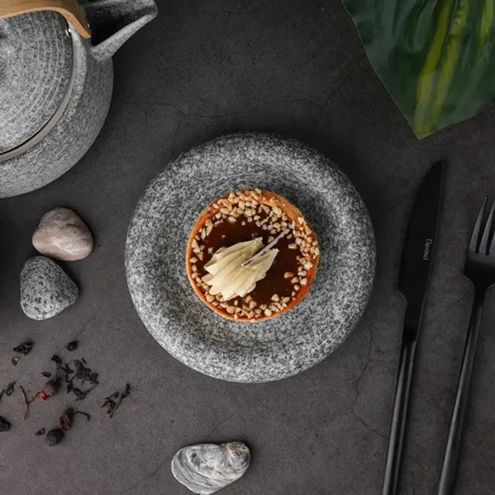 Блюдо круглое d 15,5 см h3,7 см Stone Untouched Taiga P.L. Proff Cuisine [1]