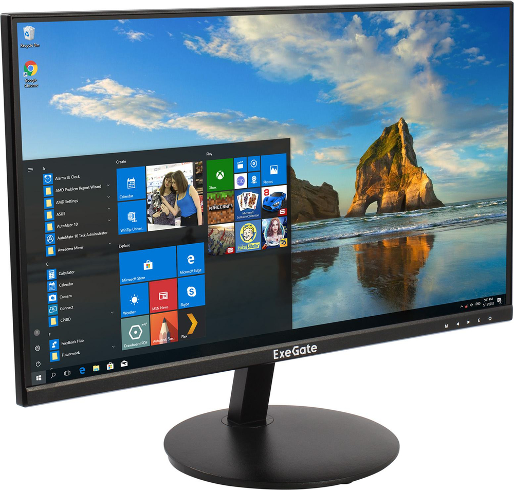 Монитор 21.5" ExeGate SmartView EP2207A (LCD, 1920x1080, D-Sub, HDMI) <EX295590RUS>