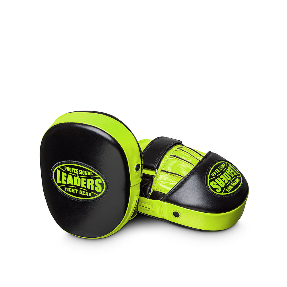 Лапы тренерские Leaders T-Air Black/Green (кожа)