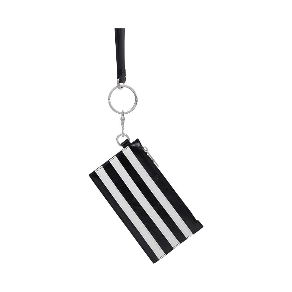 Balenciaga Adidas Originals Collaboration Sheepskin Card Holder Card Holder Unisex Black/White