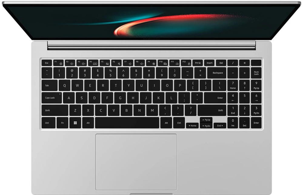 Ноутбук Samsung Galaxy Book 3 NP750 Core i7 1355U 16Gb SSD512Gb Intel Iris Xe graphics 15.6" IPS FHD (1920x1080) Windows 11 Home silver WiFi BT Cam (NP750XFG-KB3IN)