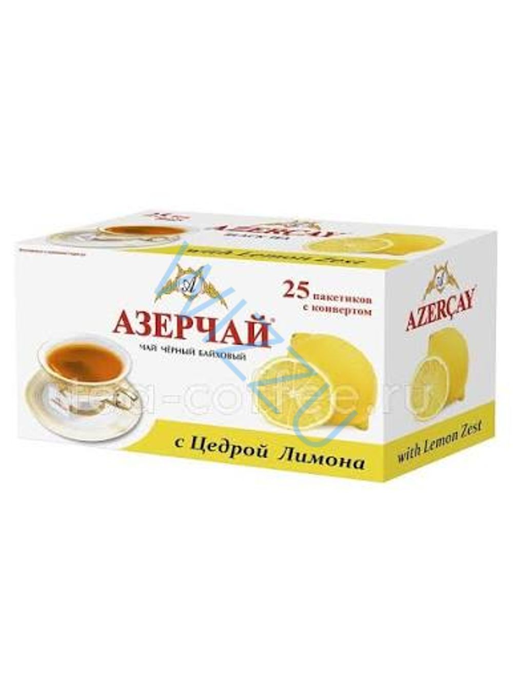 Чай Азерчай черный Лимон 25пак, шт