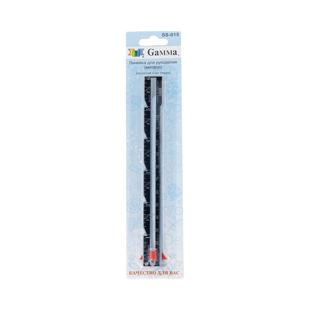 Линейка швейная 15 см, Gamma SS-015