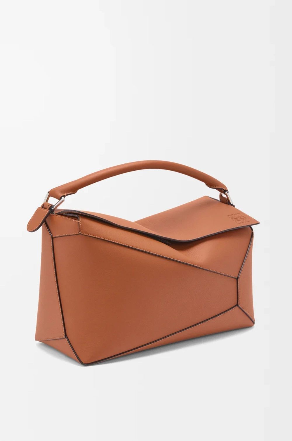 Loewe Большая сумка Puzzle Edge из классической телячьей кожи, коричневый
